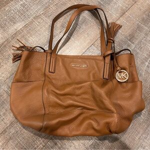 Michael Kors Brown Leather Shoulder Bag